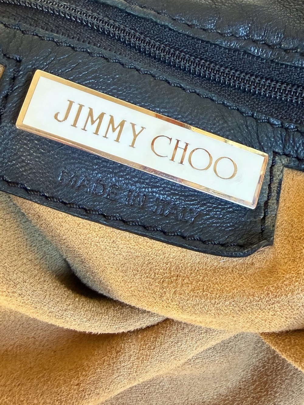 JIMMY CHOO Black Lambskin Studded Lohla Jane Two Way Tote. MINT! RT $ 2295. - Picture 12 of 16